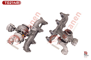 Турбокомпрессор BORGWARNER восстановленный Фольксваген Транспортер 5 (VW TRANSPORTER V) 1.9TDI BRR/BRS с отв. под датчик