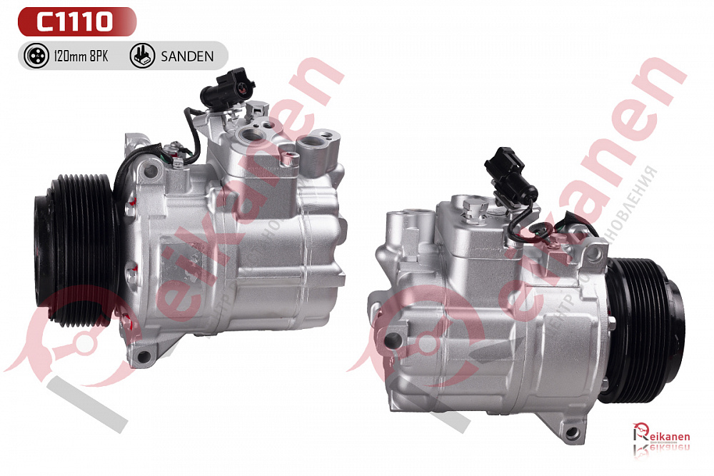 Компрессор кондиционера восстановленный Ренж Ровер 3 (RANGE ROVER) III 3.6D 06-12 (8PK)