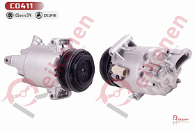 13124750 Компрессор кондиционера восстановленный Опель Астра (OPEL ASTRA) G/H / Зафира (ZAFIRA) B 04-14