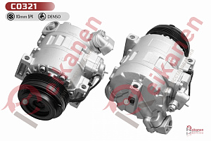 Компрессор кондиционера восстановленный БМВ (BMW) 5 E39 / 7 E38 V8 96-03