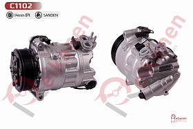 Компрессор кондиционера восстановленный Ягуар (JAGUAR) XF/XJ X250/X351 3,0D 09-15